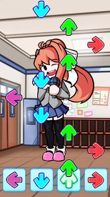 Скачать взломанную Monika Doki Club FNF Battle [Бесплатные покупки] MOD apk на Андроид