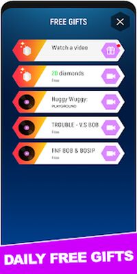 Скачать взломанную FNF Huggy Wuggy Mod Tiles Hop [Много денег] MOD apk на Андроид