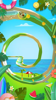 Скачать взломанную Waterpark: Slide Race [Бесплатные покупки] MOD apk на Андроид