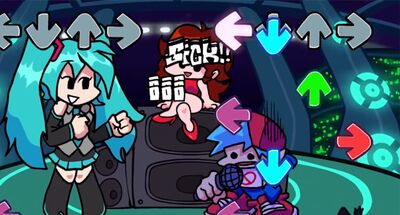Скачать взломанную FNF Miku Music Battle Friday Night Funkin [Бесплатные покупки] MOD apk на Андроид