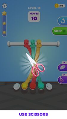 Скачать взломанную Мастер распутывания в 3D [Много монет] MOD apk на Андроид