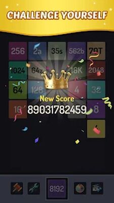 Скачать взломанную Merge Block - 2048 головоломок [Много денег] MOD apk на Андроид