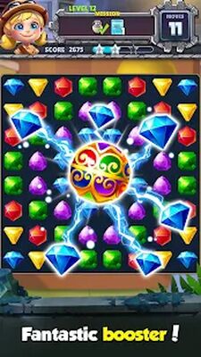 Скачать взломанную Jewel Hunter Lost Temple [Много денег] MOD apk на Андроид
