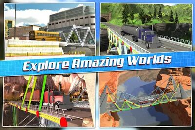 Скачать взломанную Bridge Construction Simulator [Много монет] MOD apk на Андроид