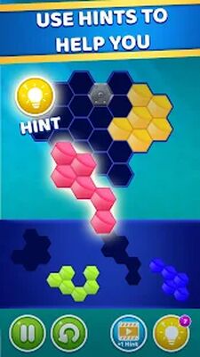 Скачать взломанную Hexagon Match [Бесплатные покупки] MOD apk на Андроид
