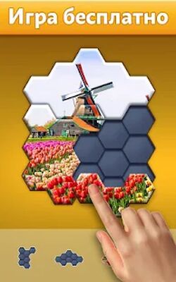 Скачать взломанную Hexa Jigsaw Puzzle ® [Много монет] MOD apk на Андроид