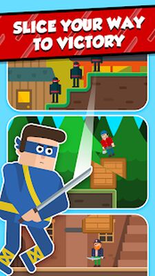 Скачать взломанную Mr Ninja - Slicey Puzzles [Бесплатные покупки] MOD apk на Андроид
