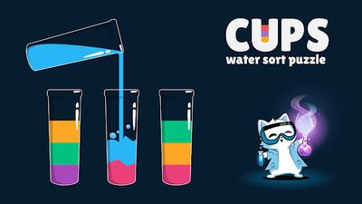 Скачать взломанную Cups - Water Sort Puzzle [Много монет] MOD apk на Андроид