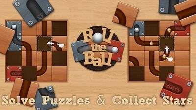 Скачать взломанную Roll the Ball® - slide puzzle [Много денег] MOD apk на Андроид