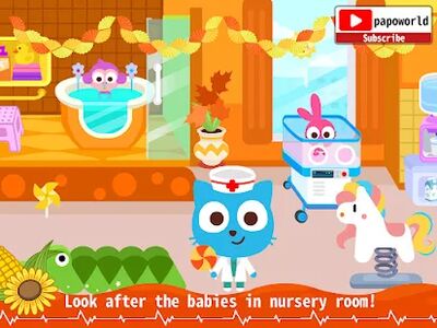 Скачать взломанную Papo Town: Hospital [Много денег] MOD apk на Андроид