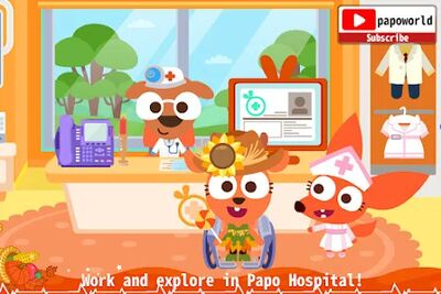 Скачать взломанную Papo Town: Hospital [Много денег] MOD apk на Андроид