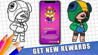 Скачать взломанную Раскраски для Бравл Старс [Бесплатные покупки] MOD apk на Андроид