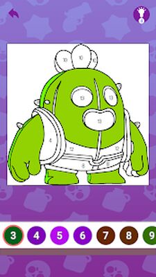 Скачать взломанную Brawl Stars Character Skins Coloring Book [Много монет] MOD apk на Андроид