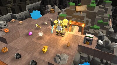Скачать взломанную MergeCrafter - Magical World Merge [Бесплатные покупки] MOD apk на Андроид
