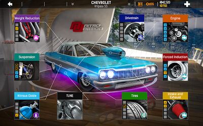 Скачать взломанную Nitro Nation: Гонки на машинах [Много денег] MOD apk на Андроид