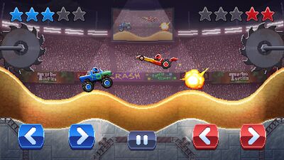 Скачать взломанную Drive Ahead! — крутые бои на тачках [Много монет] MOD apk на Андроид
