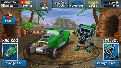 Скачать взломанную Beach Buggy Racing 2 [Много монет] MOD apk на Андроид