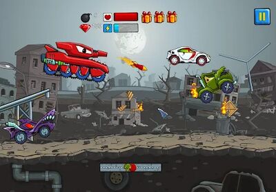 Скачать взломанную Car Eats Car Машина Ест Машину [Бесплатные покупки] MOD apk на Андроид