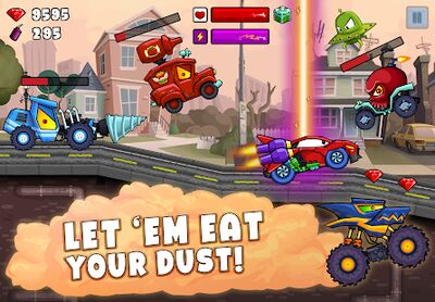 Скачать взломанную Car Eats Car 2 - Гонки Машин [Бесплатные покупки] MOD apk на Андроид