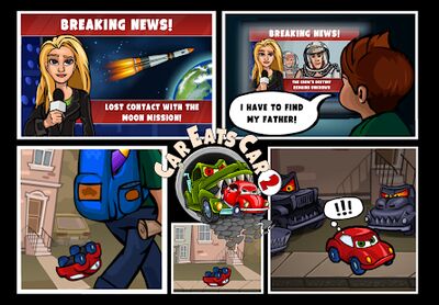 Скачать взломанную Car Eats Car 2 - Гонки Машин [Бесплатные покупки] MOD apk на Андроид