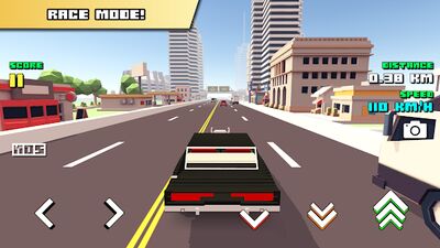 Скачать взломанную Blocky Car Racer [Много монет] MOD apk на Андроид