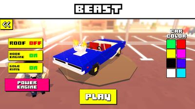 Скачать взломанную Blocky Car Racer [Много монет] MOD apk на Андроид