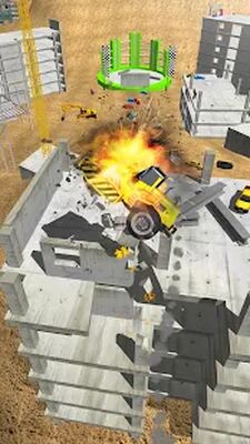 Скачать взломанную Construction Ramp Jumping [Много денег] MOD apk на Андроид