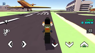 Скачать взломанную Blocky Moto Racing - мотоцикл симулятор [Много денег] MOD apk на Андроид