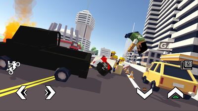 Скачать взломанную Blocky Moto Racing - мотоцикл симулятор [Много денег] MOD apk на Андроид