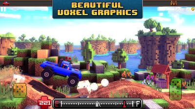 Скачать взломанную Blocky Roads [Бесплатные покупки] MOD apk на Андроид