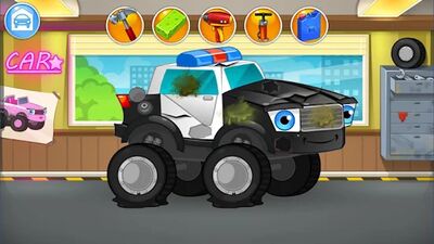 Скачать взломанную Ремонт машин - монстр траки [Бесплатные покупки] MOD apk на Андроид