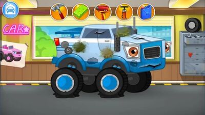 Скачать взломанную Ремонт машин - монстр траки [Бесплатные покупки] MOD apk на Андроид