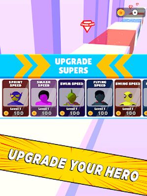 Скачать взломанную Superhero Race! [Много денег] MOD apk на Андроид