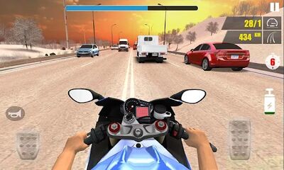 Скачать взломанную Traffic Speed Moto Rider 3D [Бесплатные покупки] MOD apk на Андроид