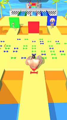 Скачать взломанную Muscle Race 3D [Много денег] MOD apk на Андроид
