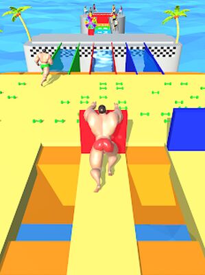 Скачать взломанную Muscle Race 3D [Много денег] MOD apk на Андроид
