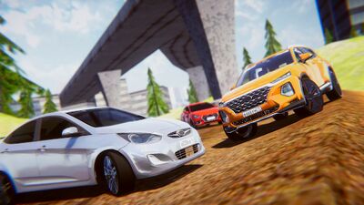 Скачать взломанную Hyundai Cars Simulator 2021 - Solaris Racing [Много денег] MOD apk на Андроид