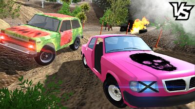 Скачать взломанную Русские Тачки: Дерби [Много монет] MOD apk на Андроид