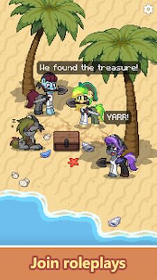 Скачать взломанную Pony Town - Социальная MMORPG [Много денег] MOD apk на Андроид