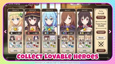 Скачать взломанную KonoSuba: Fantastic Days [Мод меню] MOD apk на Андроид