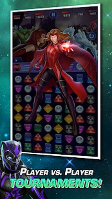 Скачать взломанную MARVEL Puzzle Quest: Hero RPG [Много денег] MOD apk на Андроид