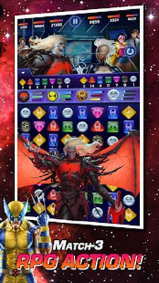 Скачать взломанную MARVEL Puzzle Quest: Hero RPG [Много денег] MOD apk на Андроид
