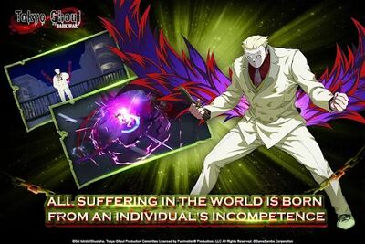 Скачать взломанную Tokyo Ghoul: Dark War [Бесплатные покупки] MOD apk на Андроид