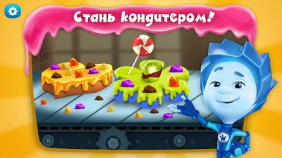 Скачать взломанную Фиксики: Кондитерская Фабрика! [Много денег] MOD apk на Андроид
