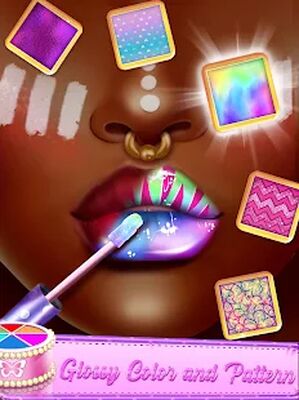 Скачать взломанную Lip Art -Lipstick Makeup Game [Бесплатные покупки] MOD apk на Андроид