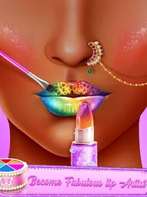 Скачать взломанную Lip Art -Lipstick Makeup Game [Бесплатные покупки] MOD apk на Андроид