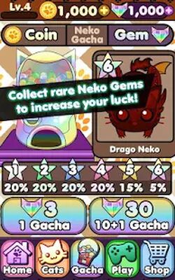 Скачать взломанную Neko Gacha - Cat Collector [Мод меню] MOD apk на Андроид