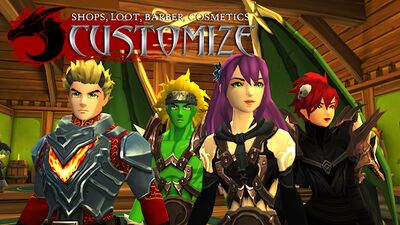 Скачать взломанную AdventureQuest 3D MMO RPG [Много монет] MOD apk на Андроид
