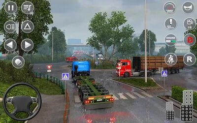 Скачать взломанную Euro Truck Transport Simulator [Много денег] MOD apk на Андроид
