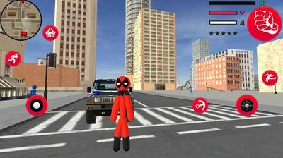 Скачать взломанную Stickman Dead Rope Hero Pool Gangstar Crime [Много денег] MOD apk на Андроид